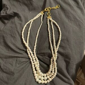 Layered freshwater pearl necklace - J Crew